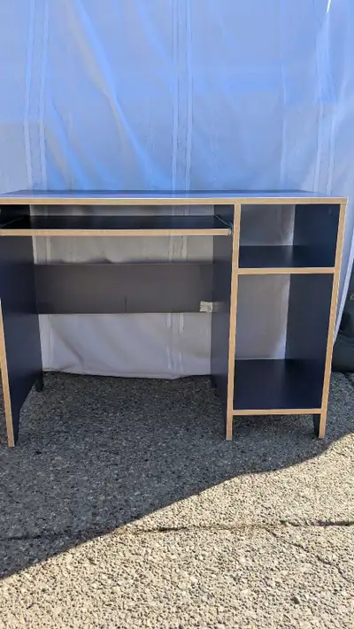 Computer desk with side cabinet, View more