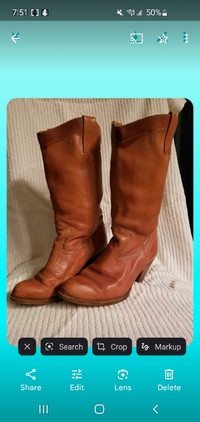 Ladies Leather Western Boots 