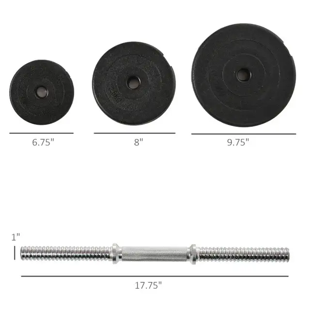 Adjustable 2 x 44lbs Weight Dumbbell Set in Exercise Equipment in Markham / York Region - Image 4