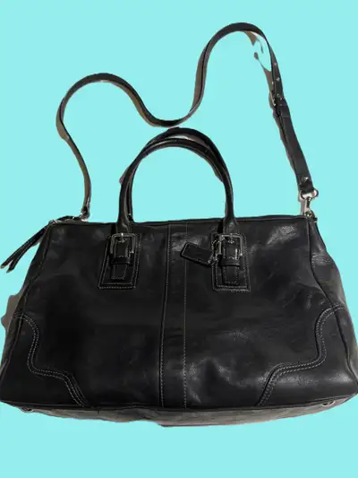 COACH Black Hamilton Satchel Shoulder Bag - Model F13811, View more