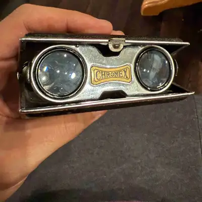 Vintage Chronex Butterfly Folding Opera Glasses Binoculars Coated Lens Needs a new home Price is neg...
