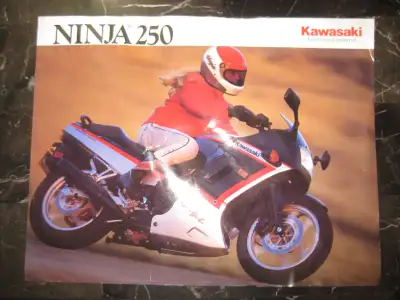 Kawasaki Motorcycle Ninja 250 Brochure - $10.00 obo In Fair to Good condition.