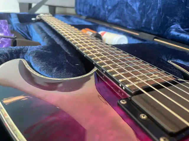 Schecter Hellraiser C-1 FR Trans Purple Burst 2020 Korea in Guitars in Ottawa - Image 4