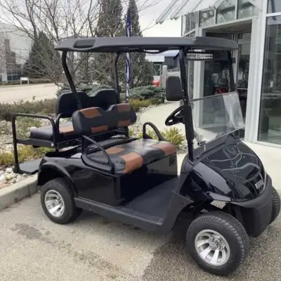 2021 EZGO RXV, black original body, Samsung lithium battery with an extended 3 year warranty by Sams...