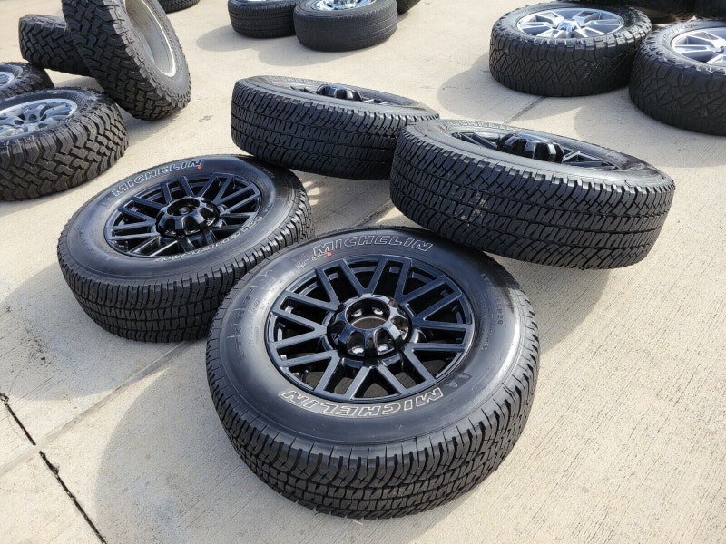 20222023 Ford F250 F350 OEM black wheels and tires Tires & Rims
