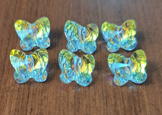 Genuine Swarovski 10mm Crystal AB Butterfly Bead in Hobbies & Crafts in Moncton