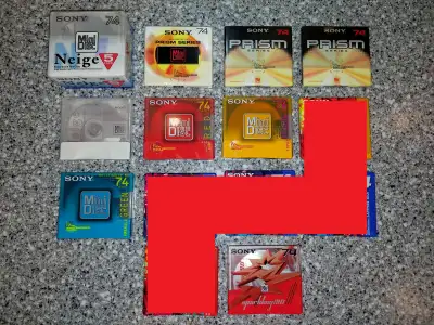 Various blank Sony Minidiscs - 74 minutes - (sealed new), View more