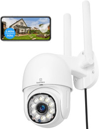 2K WiFi Security Camera, Outdoor Home Surveillance Camera,