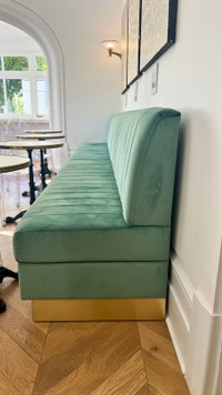 Luxury commercial velvet sofa, booths Markham / York Region Toronto (GTA) Preview