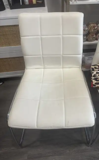 4 white chairs, View more