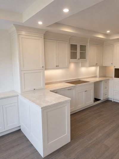 Custom White Kitchen Cabinets Toronto | Luxury Shaker Kitchen, View more
