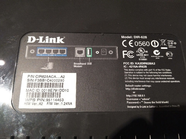 D-Link DIR628 Wireless Router/ dap 1530 wireless extender in Networking in City of Toronto - Image 4