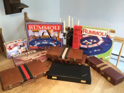 Vintage jeux  Rummy -Rummoli - Jok R ummy - et tuiles Rummy, View more