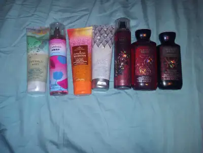 Bath and body works body sprays and creams, View more
