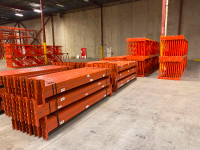 5000 used pallet racking RediRack beams 9’ long x 4” thick.