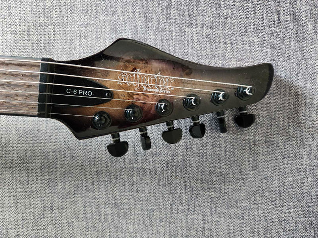 Guitare Schecter C-6 Pro Charcoal Burst dans Guitares  à Laval/Rive Nord - Image 2