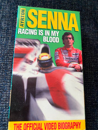 Formula 1 Driver Senna Racing Is In My Blood VHS Tape