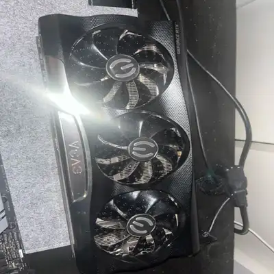 EVGA GeForce RTX 3080 Ti graphics card , very powerful for gaming.