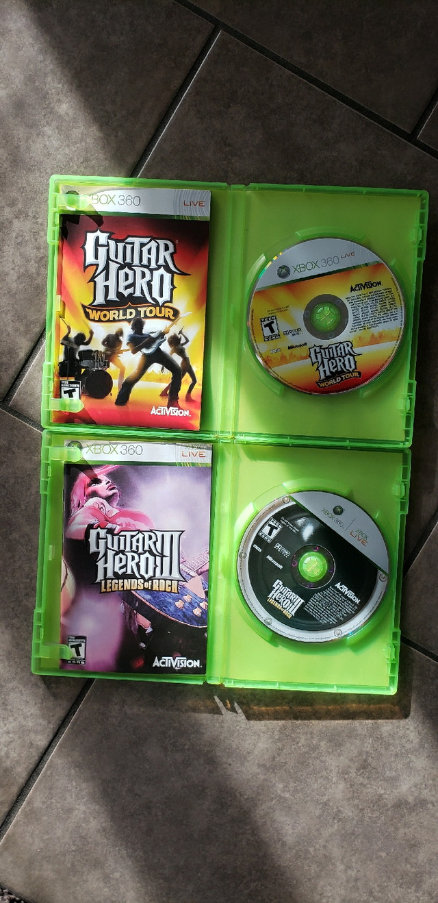 Guitar Hero 1 and 3 for Xbox 360 in XBOX 360 in Guelph - Image 2