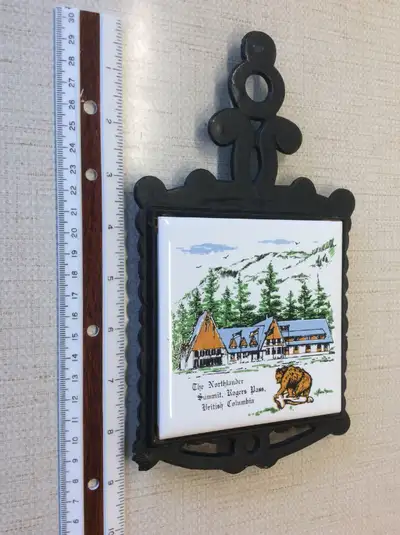 Vintage Trivet – Souvenir of Rogers Pass, B.C., View more