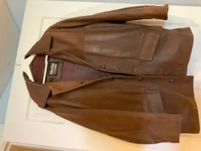 NEW PRICE,   Brown leather jacket, View more