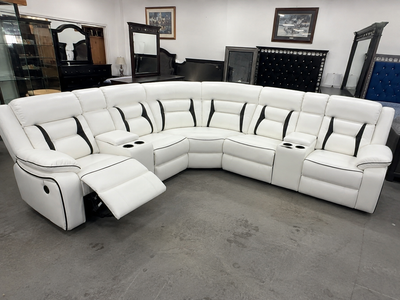Leather Sectional Reclining Sofa, View more