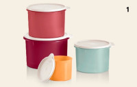 Tupperware Stacking Canisters 4pc Set