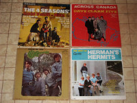 Herman's Hermits-Monkees-Four Seasons-Dave Clark Five 4XLP