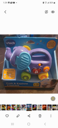 Vtech push and explore elephant (new in box)