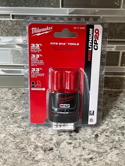 New Milwaukee M12 2AH CP2.0 Battery, View more