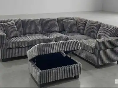 7 Seater Corduroy Sofa Sectional, View more