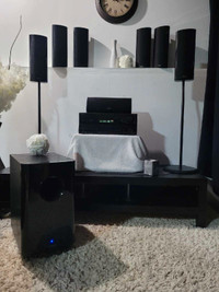 COMPLETE 7.1 Home Theatre Receiver Subwoofer and Speakers