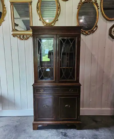Vintage Tall China Cabinet, View more