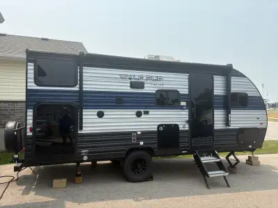 2022 Wolf Pup 17JG Features: -Slide out dinette -Power awning -RV Queen, 2 bunks and table folds dow...