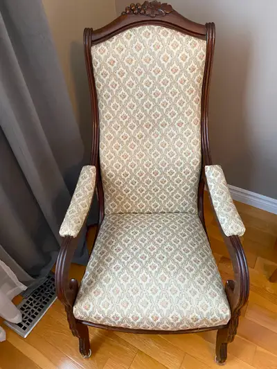 Turn of Century Antique Victorian Reading / Arm Chair, View more