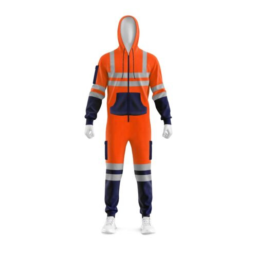 Mens Hi Vis Viz Hooded Zip Up Tracksuit& Coverall High Visibilit in Other in Mississauga / Peel Region - Image 2
