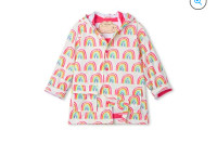 Hatley Girls A-Line Jacket, “Pretty Rainbows”