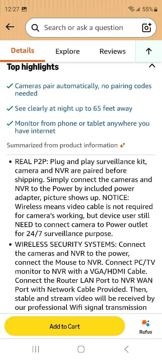 Firstrend security camera system 587819962681927683