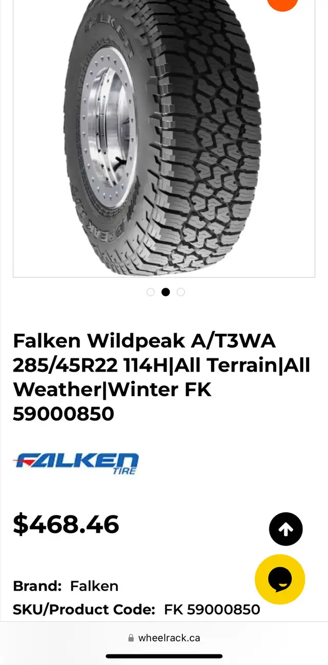 2x pneus Falken Wildpeak A/T 285/45R22 XL in Tires & Rims in Laval / North Shore - Image 10