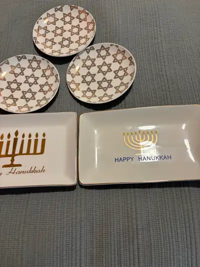 Hanukkah Dish and Plate Set, View more