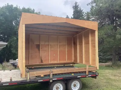 horse shelters, firewood storage, View more