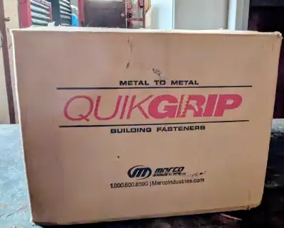 These are brand new Marco Industries QuikGrip metal-to-metal building fasteners, ready to secure you...
