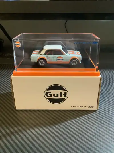 Hot Wheels RLC Red Line Club exclusive Gulf Datsun 510. Brand new, everything in mint condition High...