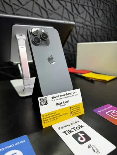 iPhone 15 Pro - 128 - Black Titanium, View more