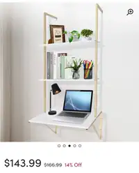 BNIB Floating Shelf with Desk 