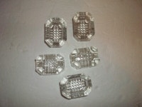 Vintage crystal salt cellars (5)