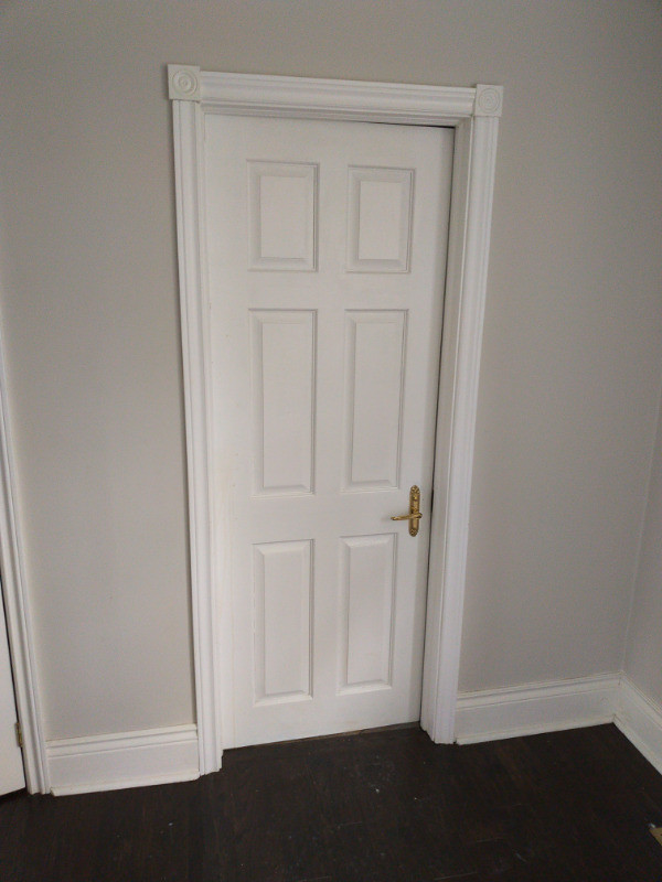 Door - Indoor, Solid Oak Doors , Drilled For Antique Handles in Arts & Collectibles in Markham / York Region