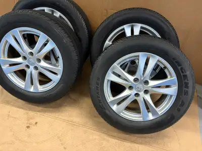No E-Transfer No Holding 4 Antares Ingens 235 60 18 All Season Tires on Hyundai Tuscon 2017 OEM Allo...