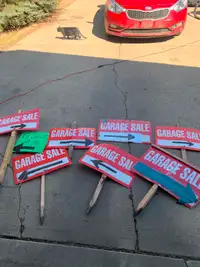 Garage Sale Signs-8 of them-all for $5