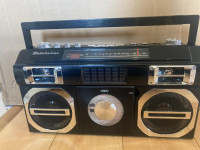 Studebaker 80's Retro Bluetooth Boombox w CD Player, FM Radio